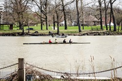 Rowers on the Genesee River. - PHOTO BY MARK CHAMBERLIN