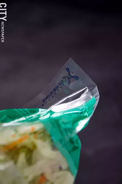 Salad greens take longer to spoil in resealable bags. - PHOTO BY MARK CHAMBERLIN