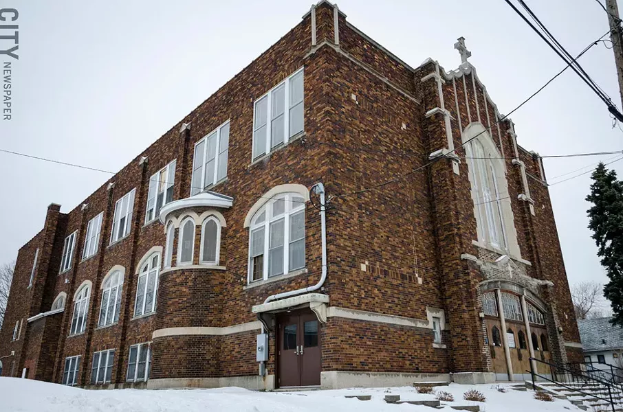 St. Bridget's Church in the Northeast section of the city is the future home of PUC Achieve Charter School. PUC plans to open nine more schools in Rochester. - PHOTO BY MARK CHAMBERLIN