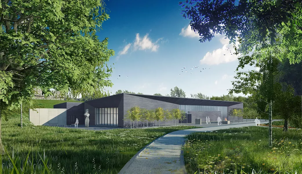 The architectural drawing for the proposed Seneca Art and Culture Center. COURTESY ARCHITECT FRANCOIS DEMENIL; Renderings PC Encore Design ©FdMArch - PHOTO PROVIDED