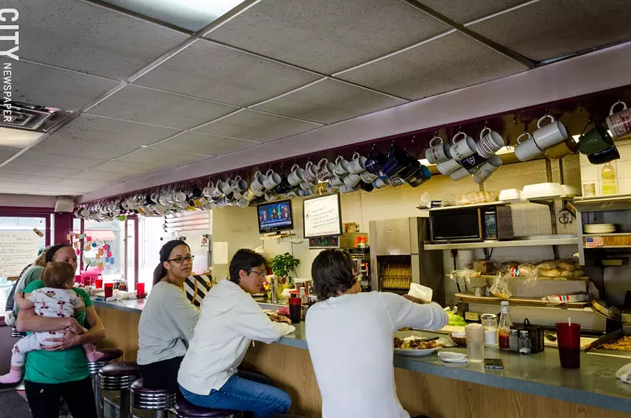 The counter at Jim's Restaurant. - PHOTO BY MARK CHAMBERLIN