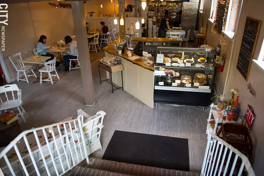 The Red Fern's interior is light and airy for a relaxed atmosphere. - PHOTO BY THOMAS J. DOOLEY