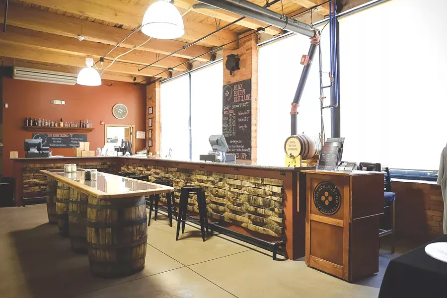 The tasting room at Black Button. - PHOTO BY MIKE HANLON