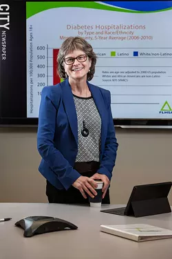 Trilby de Jung, CEO, Finger Lakes Health Systems Agency. - PHOTO BY JOHN SCHLIA