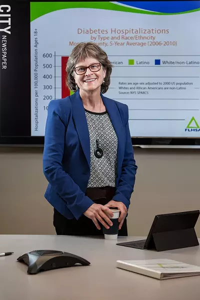 Trilby de Jung, CEO, Finger Lakes Health Systems Agency. - PHOTO BY JOHN SCHLIA