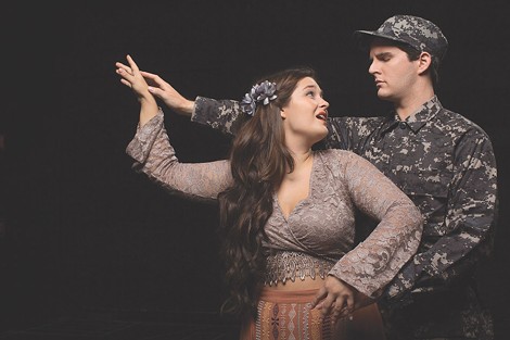 Soprano Cassidy Thompson and baritone Trevor Cook will perform in Eastman Opera Theatre's production of "Hydrogen Jukebox," which begins Thursday in Kilbourn Hall. - PHOTO BY GRANT TAYLOR