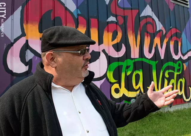 Luis Aponte in the Northwest District’s JOSANA neighborhood: Tragedy brought the neighborhood together to make important improvements. - PHOTO BY RENÉE HEININGER