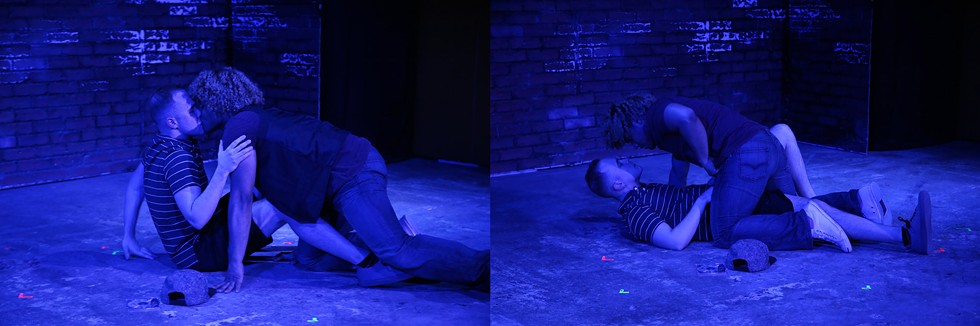 Grey Noise Theatre Company's "Dog Sees God" featuring Rowan Collins and Hector Manuel. - PHOTO BY ANNETTE DRAGON