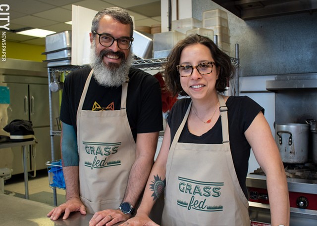 Grass Fed owners Rob Nipe and Nora Rubel. - PHOTO BY RENÉE HEININGER