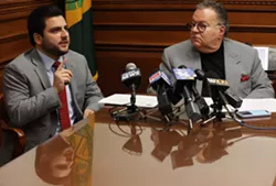 Monroe County Legislature Republican Majority Leader Brian Marianetti and legislature President Joe Carbone. - FILE PHOTO