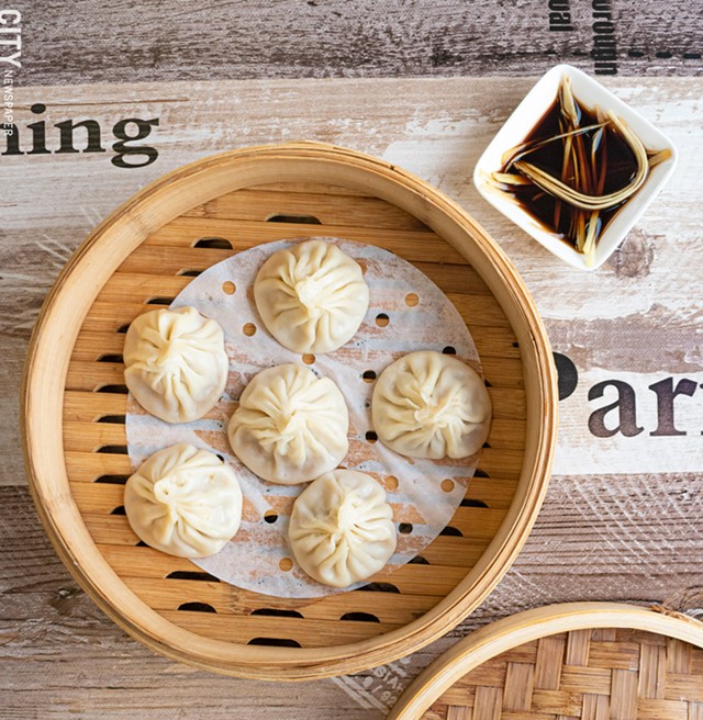 Xiao Long Bao are filled with hot broth, leeks, and a protein (usually chicken or pork). - PHOTO BY JACOB WALSH