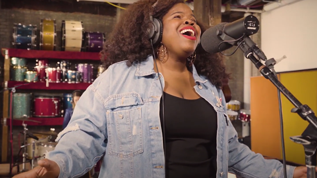 Danielle Ponder performing "Poor Man's Pain"  for NPR's 2020 Tiny Desk Contest. - COURTESY OF NPR