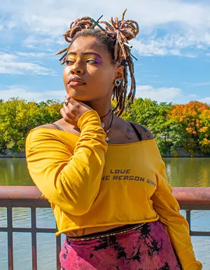 In a few short years, Sherice Barnes has overcome stage fright and self-doubt to become "She Rise." - PHOTO BY JACOB WALSH