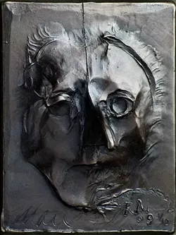 "An Eye for an Eye Makes the Whole World Blind," bronze, 2009. - ARTWORK PROVIDED