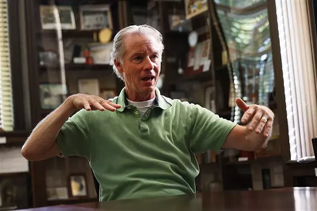 Bill Poray, the historian of Perinton and Fairport, recounts the story of the death of James Noey on Oct. 20, 1920, at the hands of a Fairport police officer. - PHTO BY MAX SCHULTE