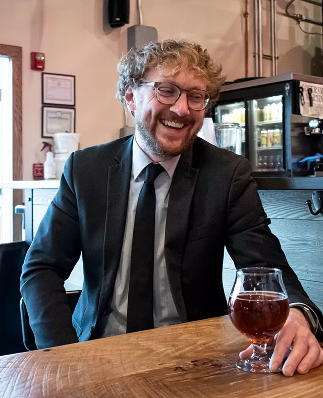 Nate Kester, head brewer at Irondequoit Beer Company. - PHOTO BY JACOB WALSH