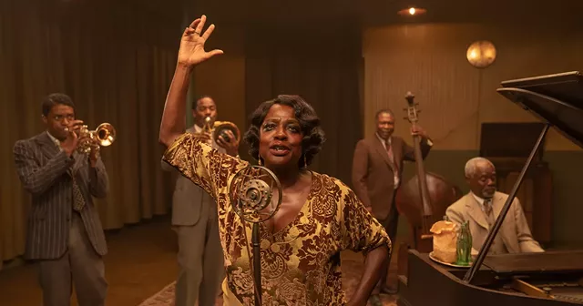 Chadwick Boseman, Colman Domingo, Viola Davis, Michael Potts, and Glynn Turman in "Ma Rainey's Black Bottom." - PHOTO COURTESY NETFLIX