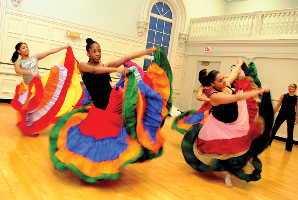 Performers with Borinquen Dance Theatre at a rehearsal. - FILE PHOTO