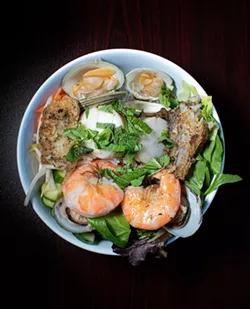 Seafood vermicelli noodle bowl. - PHOTO BY JACOB WALSH