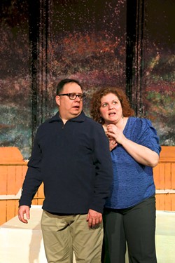 Real-life married couple Jeff and Stephanie Suida star as Roland and Marianne in 