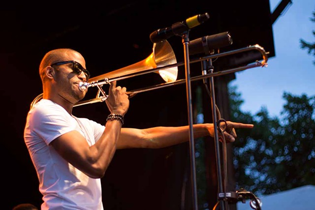 Trombone Shorty performed at the East/Alexander Stage as part of the 2013 Xerox Rochester International Jazz Festival. - FILE PHOTO