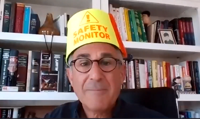 Steve Adelman at the webinar “Event Planning for Performing Arts Organizations and Venues.” - ZOOM SCREENSHOT