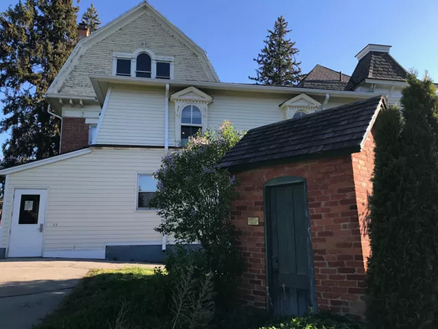 What becomes of a restored historic outhouse at the rear of the Potter House has become a matter of discussion among Fairport trustees. - PHOTO BY DAVID ANDREATTA
