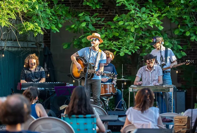 Ryan Yarmel and his band perform on the patio at Abilene Bar & Lounge on June 9, 2021. - PHOTO BY AARON WINTERS
