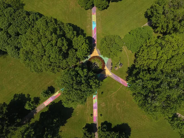 Jones Square Park is a well-manicured park in the Edgerton neighborhood which is also known as a hotbed for prostitution and drugs. - PHOTO BY MAX SCHULTE