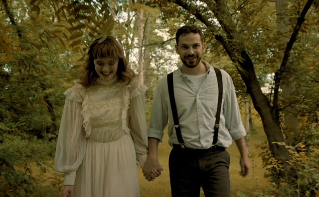 The music video for Two Truth's new single, "Brushstrokes," stars Olivia Edvalson and the band's singer Blake Pattengale. - YOUTUBE SCREENSHOT