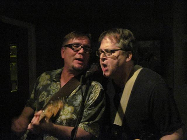 Phil Marshall and Ken Frank at 2011 reunion show for The Colorblind James Experience. - PHOTO PROVIDED
