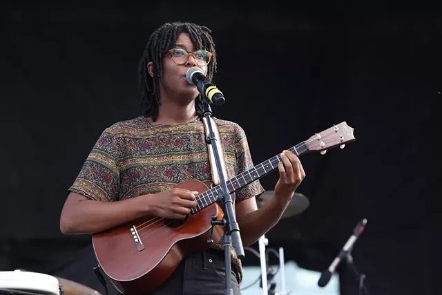 Cammy Enaharo performs at "Smokestacks" as part of the KeyBank Rochester Fringe Festival on Sept. 25, 2021. - PHOTO BY JOHN SCHLIA