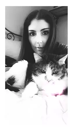 Amanda Slish and her late cat, Annie - PHOTO PROVIDED
