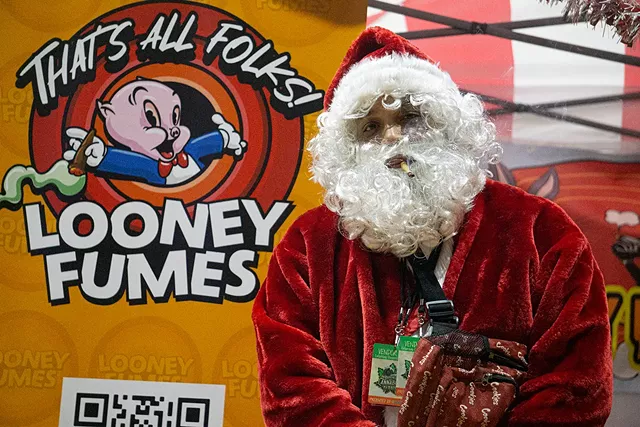 Stoner Santa at Rochester Winter Cannabis Carnival. - PHOTO BY GINO FANELLI