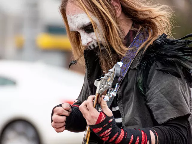 For Sprague, his act is not a bid for donations, it's just done for the love of music. - PHOTO BY JACOB WALSH