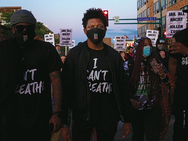 "I Can't Breathe: Minneapolis, Minnesota," 2020, from "Unrest in America: George Floyd." - PHOTO BY JOSHUA RASHAAD MCFADDEN