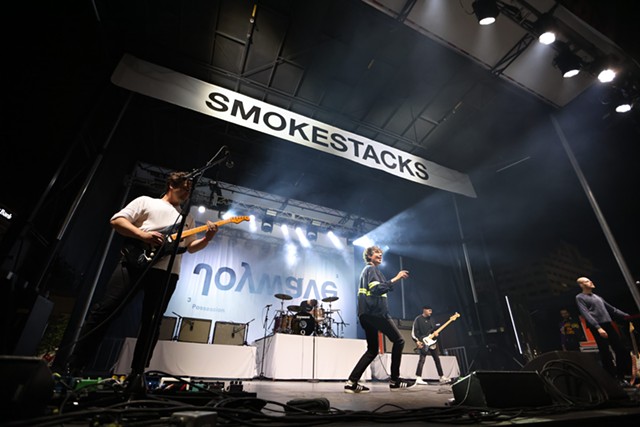 Rochester indie rock band Joywave headlines "Smokestacks" to close out the 10th annual KeyBank Rochester Fringe Festival at Parcel 5 on Sept. 25, 2021. - PHOTO BY JOHN SCHLIA