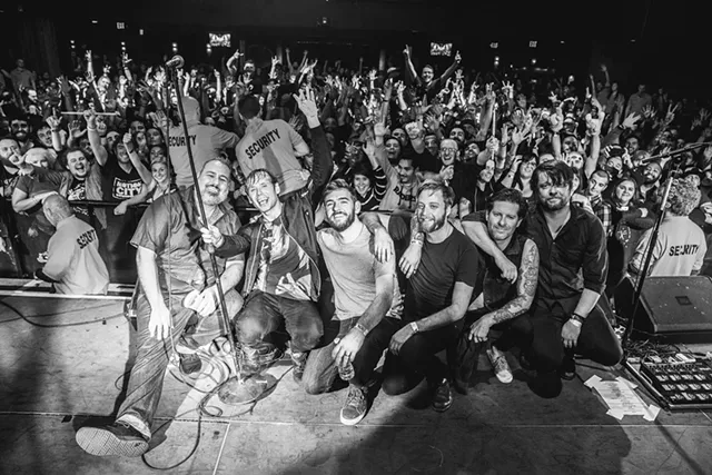 The band Thursday. - PHOTO BY KEEYAHTAY LEWIS