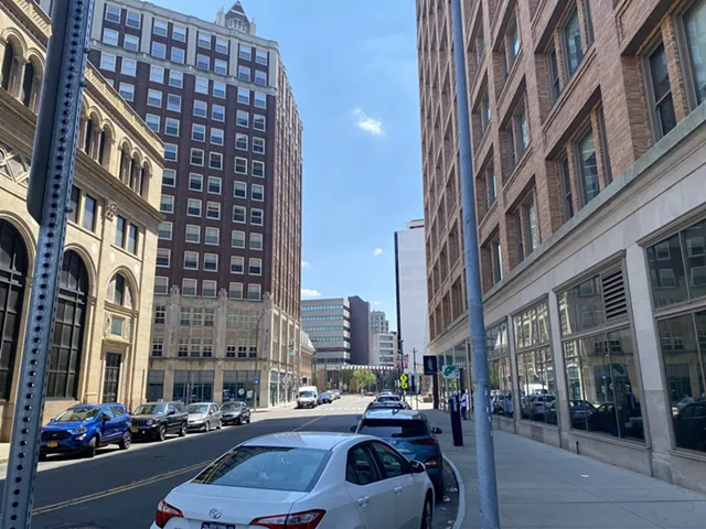 Franklin Street in downtown Rochester. - PHOTO BY MAX SCHULTE