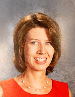 Teacher Caroline Kurzweil pictured in an Our Lady of Mercy yearbook.