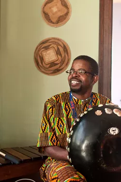 Musekiwa Chingodza plays the mbira at this year's Rochester Fringe Festival. - PHOTO PROVIDED