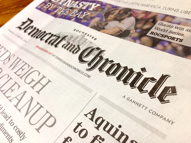 Gannett publishes the Democrat and Chronicle and roughly 220 other daily newspapers. - FILE PHOTO