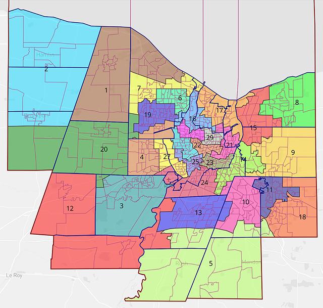 Monroe County Legislature President Sabrina LaMar has introduced a proposal to create six Legislature districts where Black residents would be in the majority. The districts would be in the neighborhoods that border downtown Rochester.