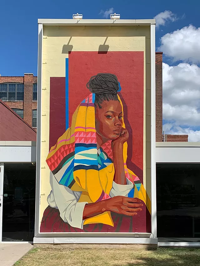 Brittany Murphy's 2022 WALL\THERAPY mural. - PHOTO PROVIDED