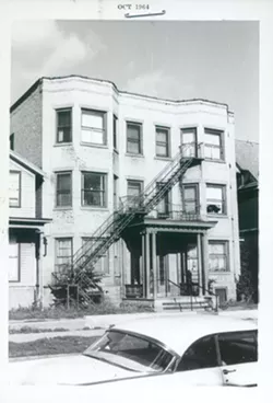 The Corn Hill home Son House was living in during his time in Rochester. It was here that Dick Waterman, a photographer and promoter, "rediscovered" House. - PHOTO BY DICK WATERMAN