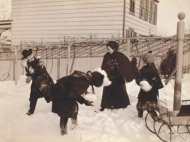Jeanette Bernard, “Group of people - throwing snowballs,” George Eastman Museum collection - PHOTO PROVIDED