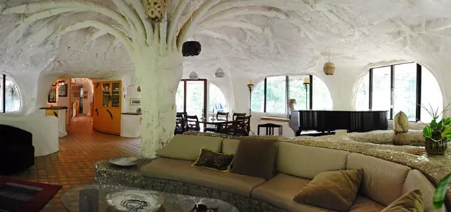 In the interior of the Mushroom House. - FILE PHOTO