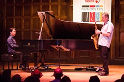 Makoto Ozone and Tommy Smith performed in Kilbourn Hall on Saturday as part of the 2016 Xerox Rochester International Jazz Festival. - PHOTO BY MARK CHAMBERLIN