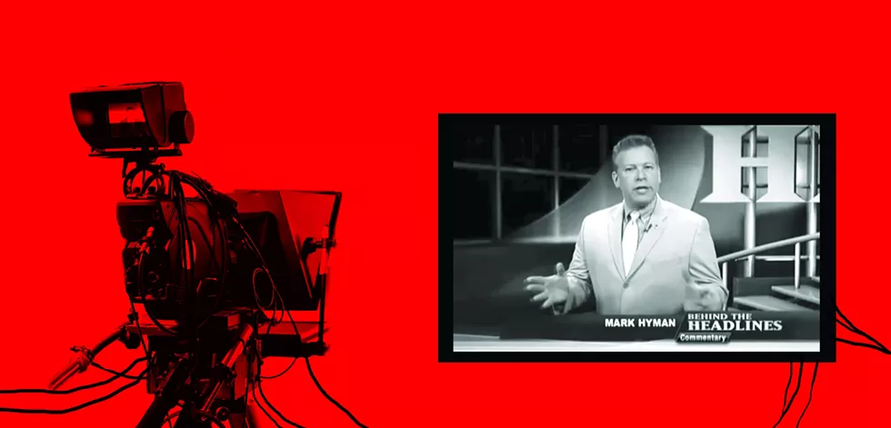 Sinclair requires local stations to air Mark Hyman’ “Behind the Headlines” – a conservative commentary on national topics – on local newscasts. - ILLUSTRATION BY RYAN WILLIAMSON