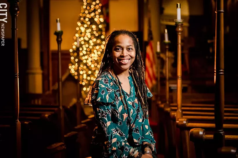 With her ministry and yoga center, Imani Olear is helping people heal their human spirit. - PHOTO BY JOSH SAUNDERS